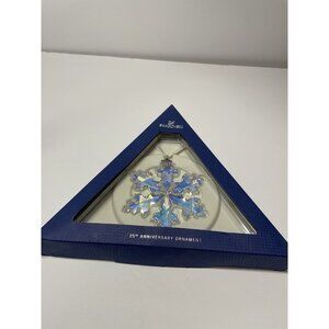 MIB Swarovski Crystal Christmas Ornament 2016 AB 25th Anniversary 5258537